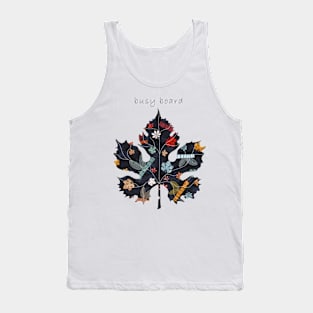 Vibrant Pattern of Abstract Foliage Tank Top